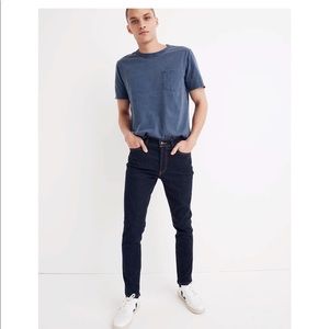Men’s Madewell skinny’s in rinse wash